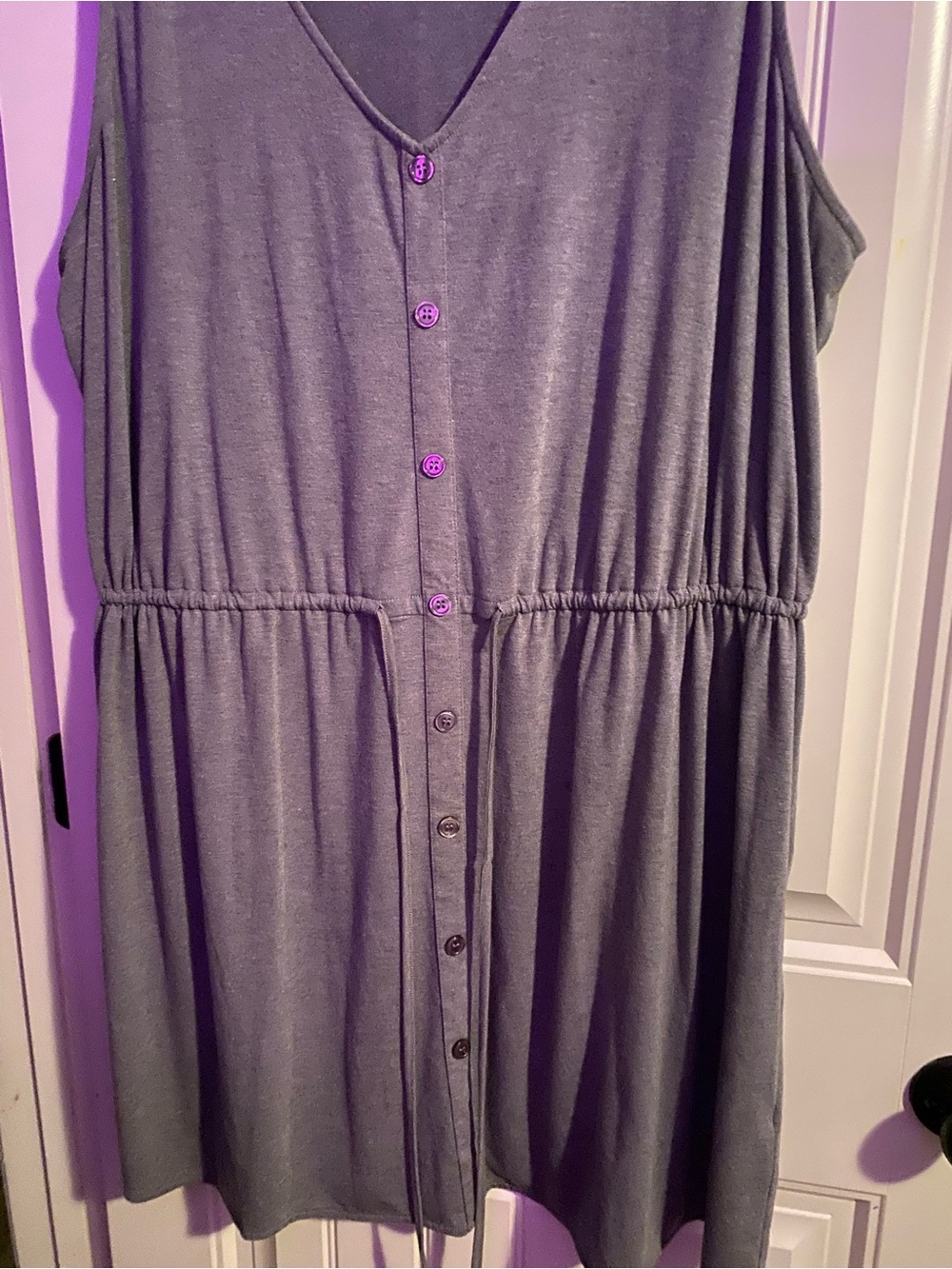 New York & Company Gray Knit Tank Dress